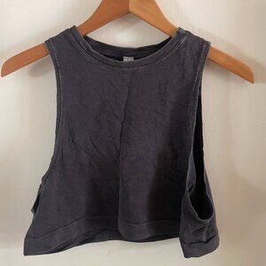 NWT Avocado Go To Tank Faded Vintage Black/Gray Athletic Yoga Top